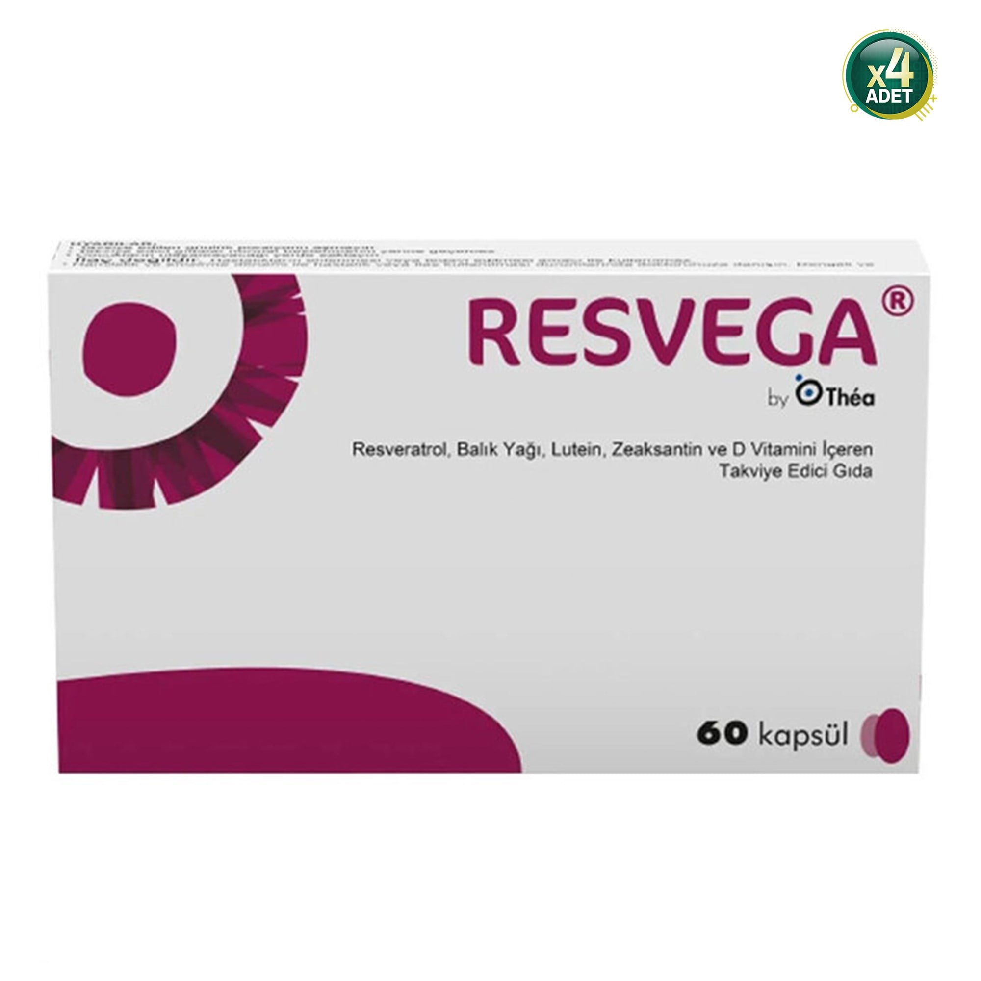 Resvega 60 Kapsül 4 Adet