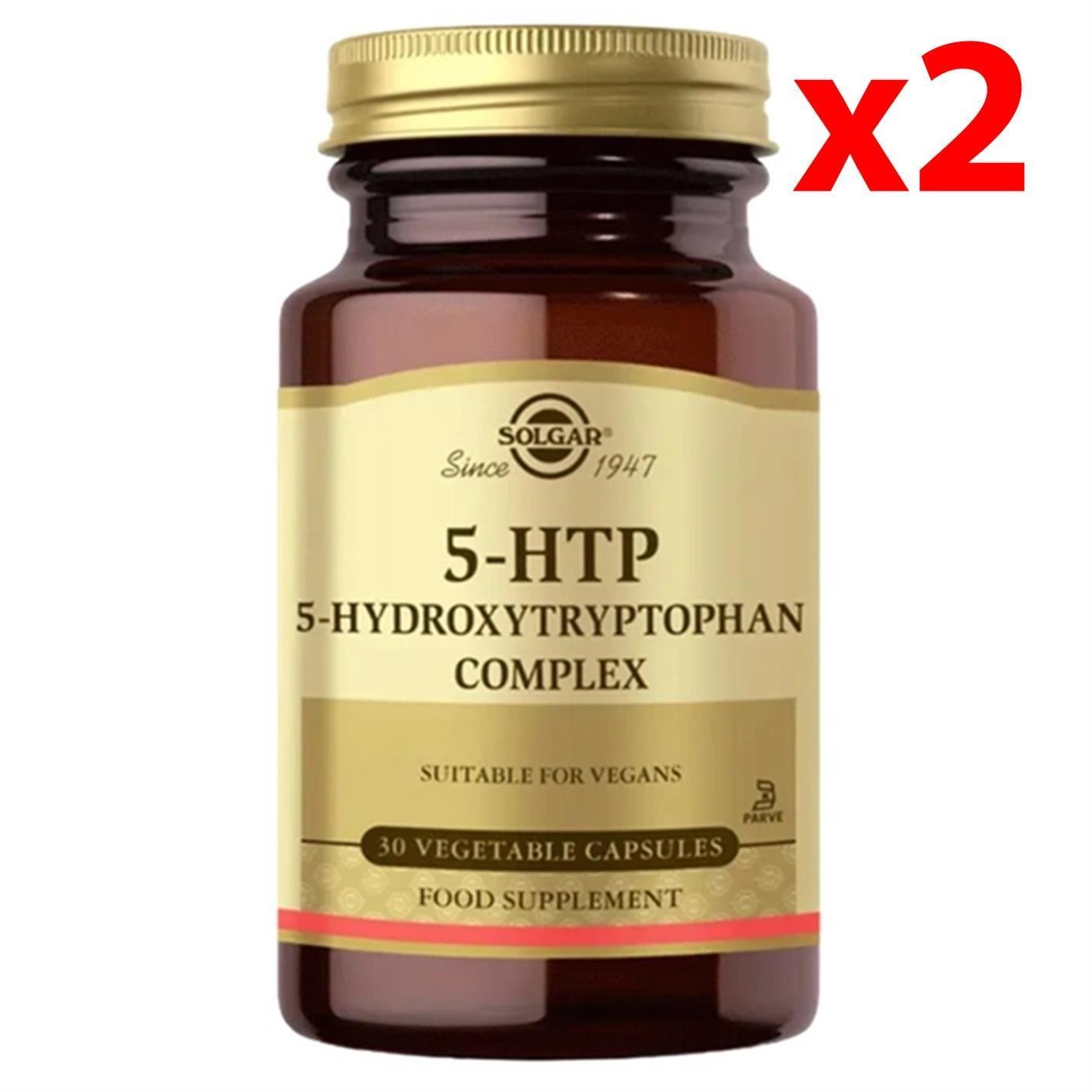 Solgar 5-HTP (S-Hydroxytryptophan) Complex 30 Kapsül 2li Avantaj Paketi
