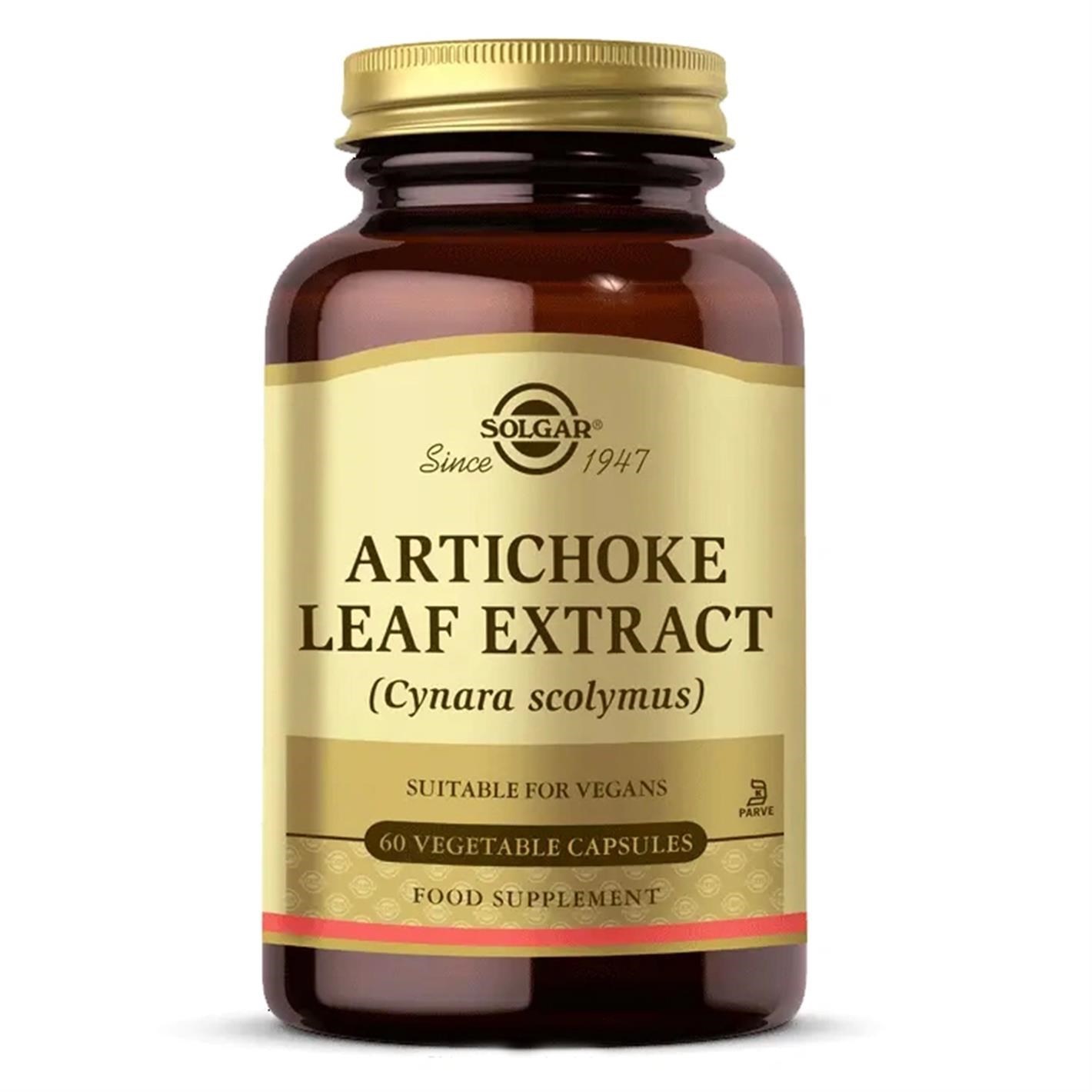 Solgar Artichoke Leaf Extract 60 Kapsül Amerika Menşeli Vegan İçerik ile Yetişkinler İçin