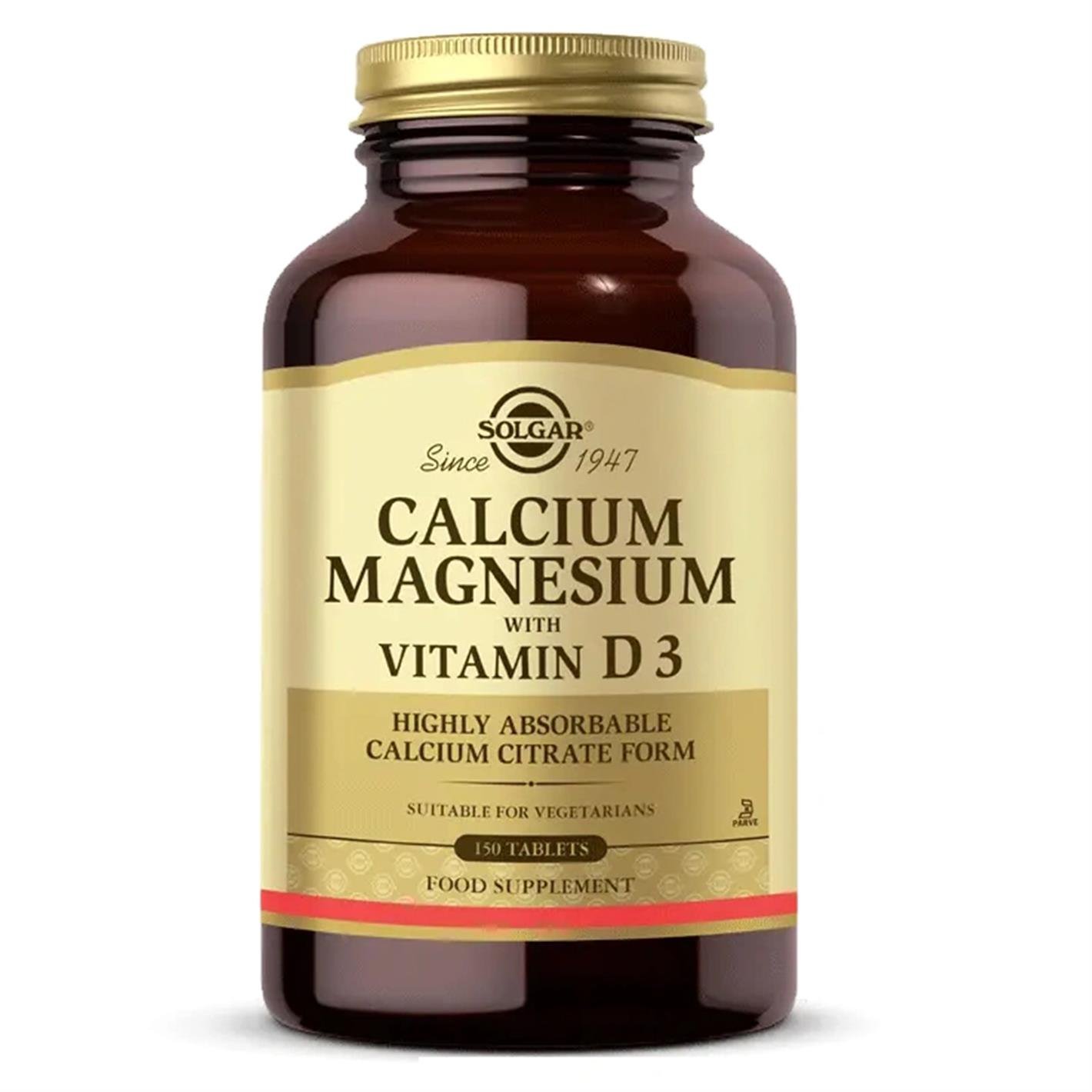 Solgar Calcium Magnesium with Vitamin D3 150 Tablet