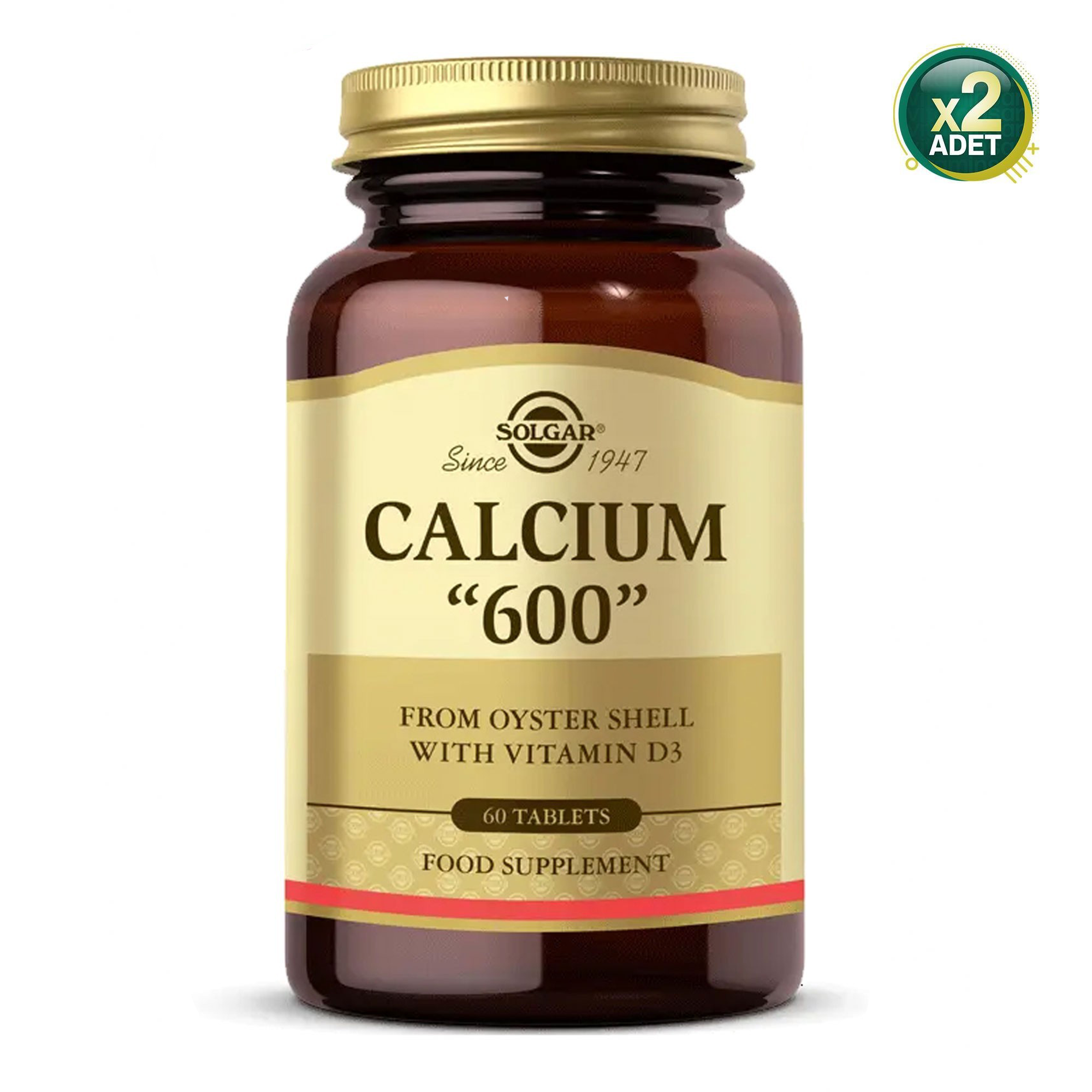Solgar Calcium Oyster Shell 600 mg 60 Tablet 2 Adet