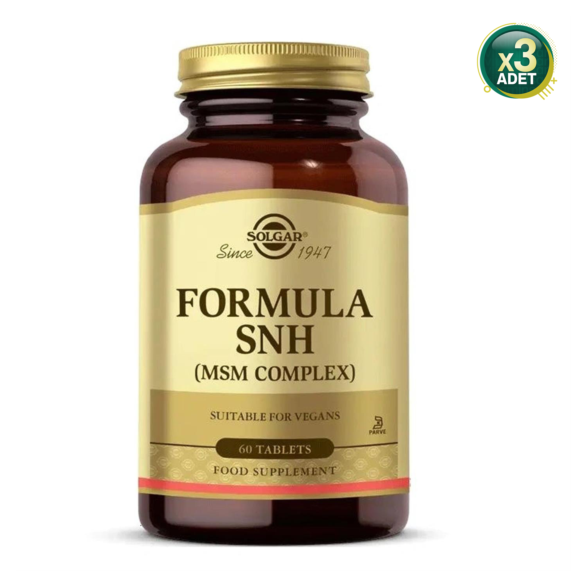 Solgar Formula Shn Takviye Edici Gıda 60 Tablet 3 Adet