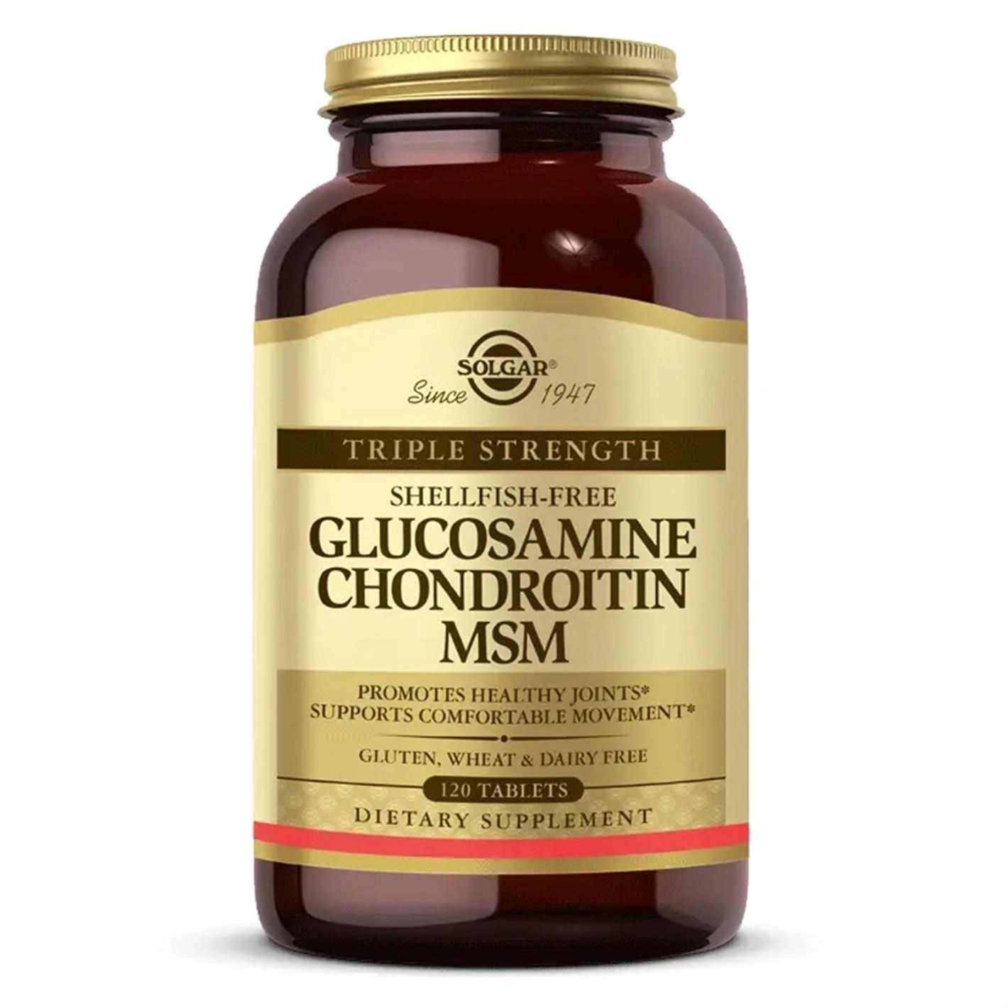 Solgar Glucosamine Chondroitin Msm 120 Tablet Shellfish-Free Besin Takviyesi Ürün