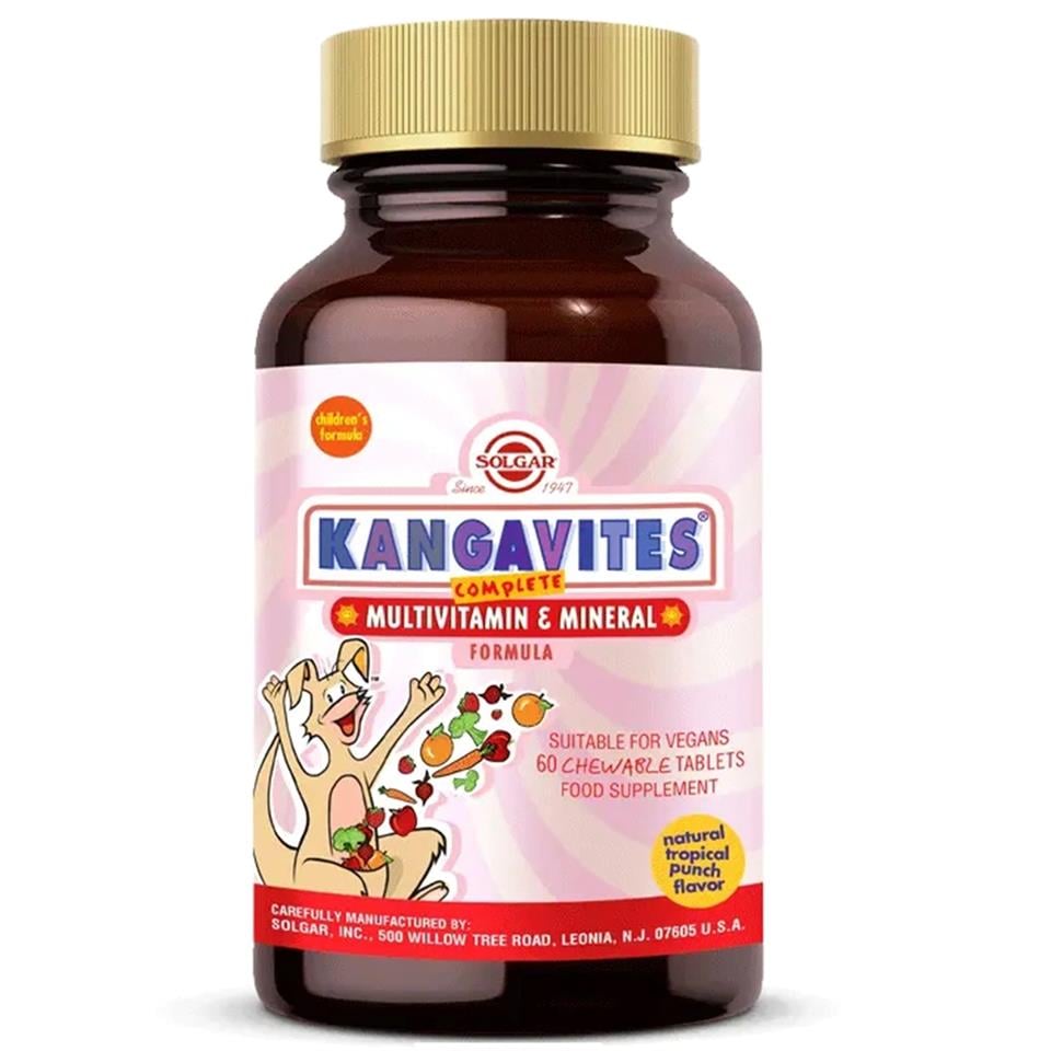 Solgar Kangavites Tropikal Meyve Aromalı 60 Tablet