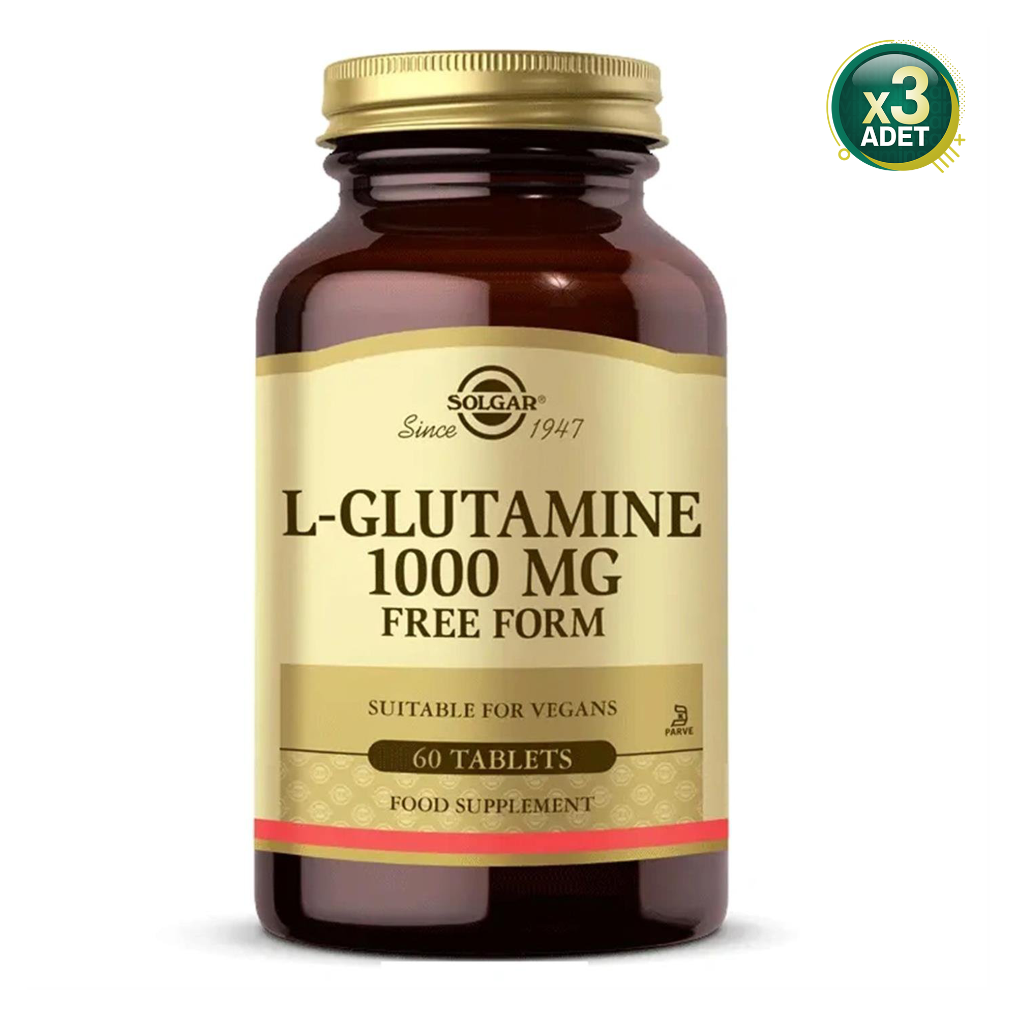Solgar L-Glutamine 1000 mg 60 Tablet 3 Adet