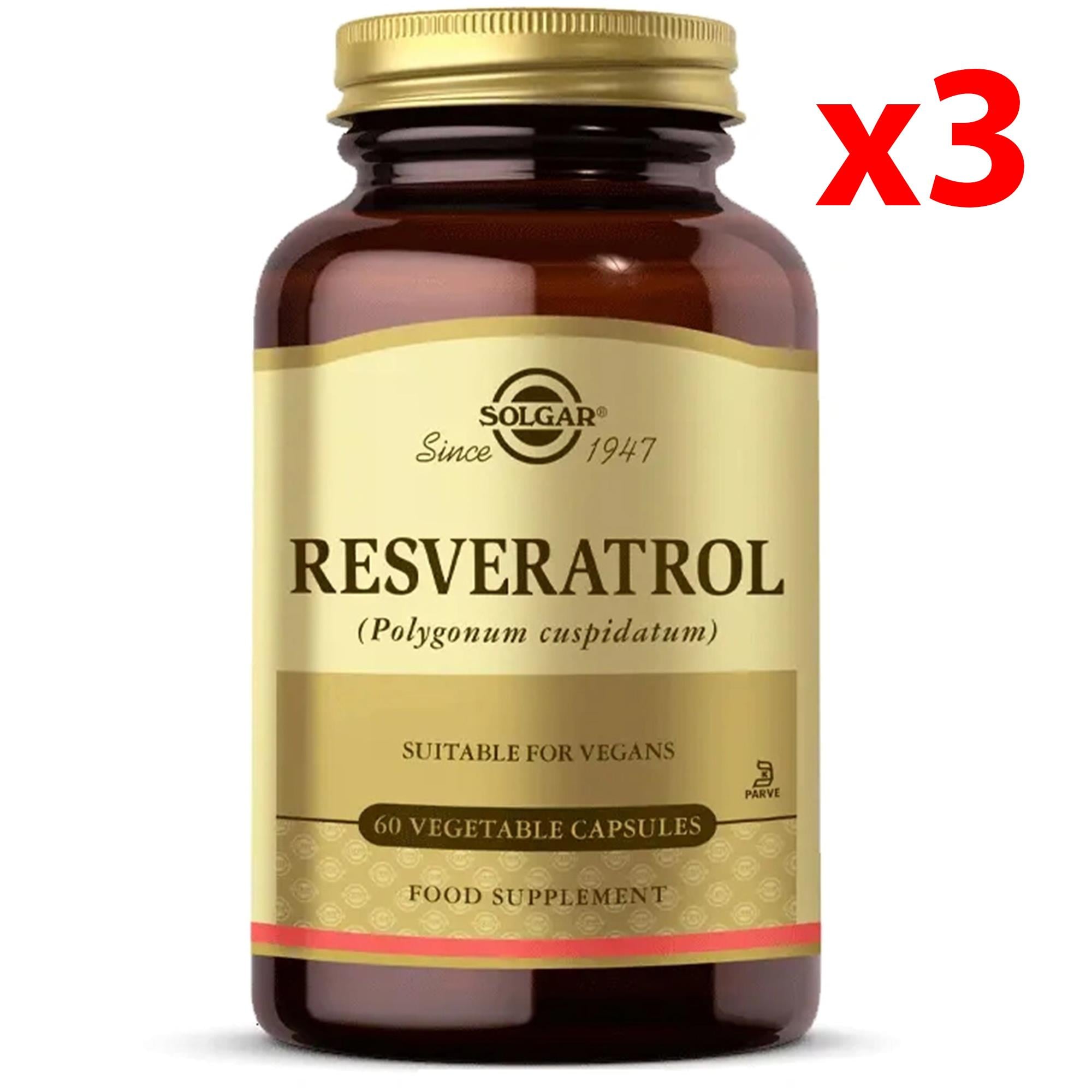 Solgar Resveratrol 60 Kapsül 3 Adet