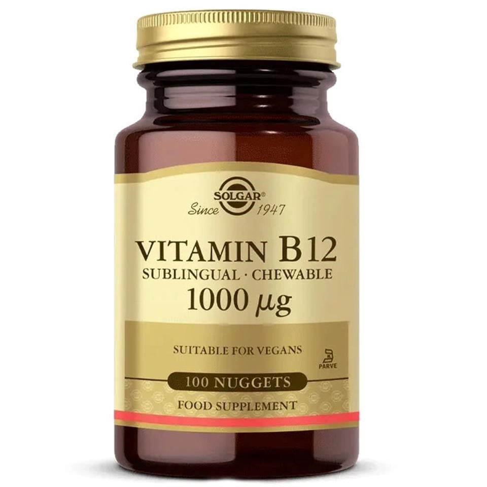 Solgar 50 Tablet Vegan Vitamin B12 500 Mcg Yetişkinler İçin Besin Takviyesi