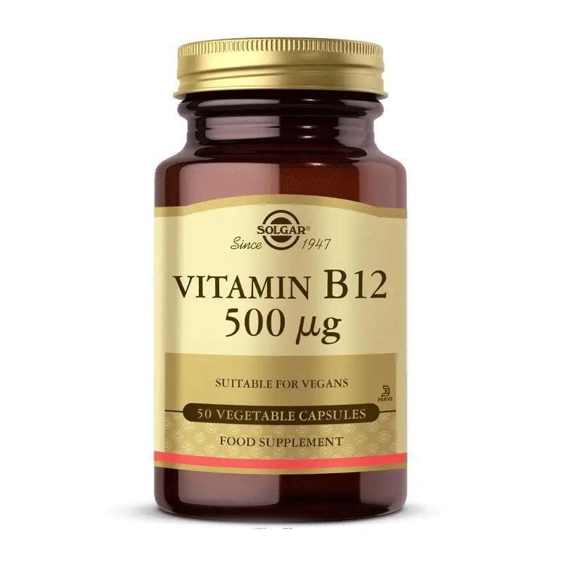 Solgar Vitamin B12 500 Mcg 50 Kapsül - Aromasız
