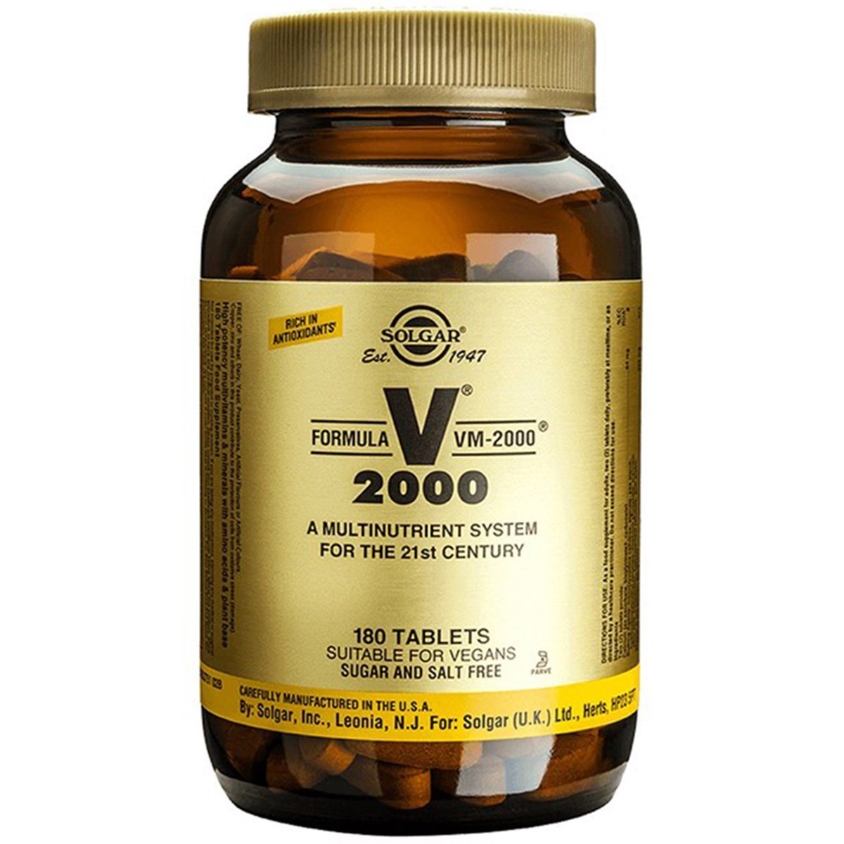 Solgar VM 2000 Multivitamin 180 Tablet