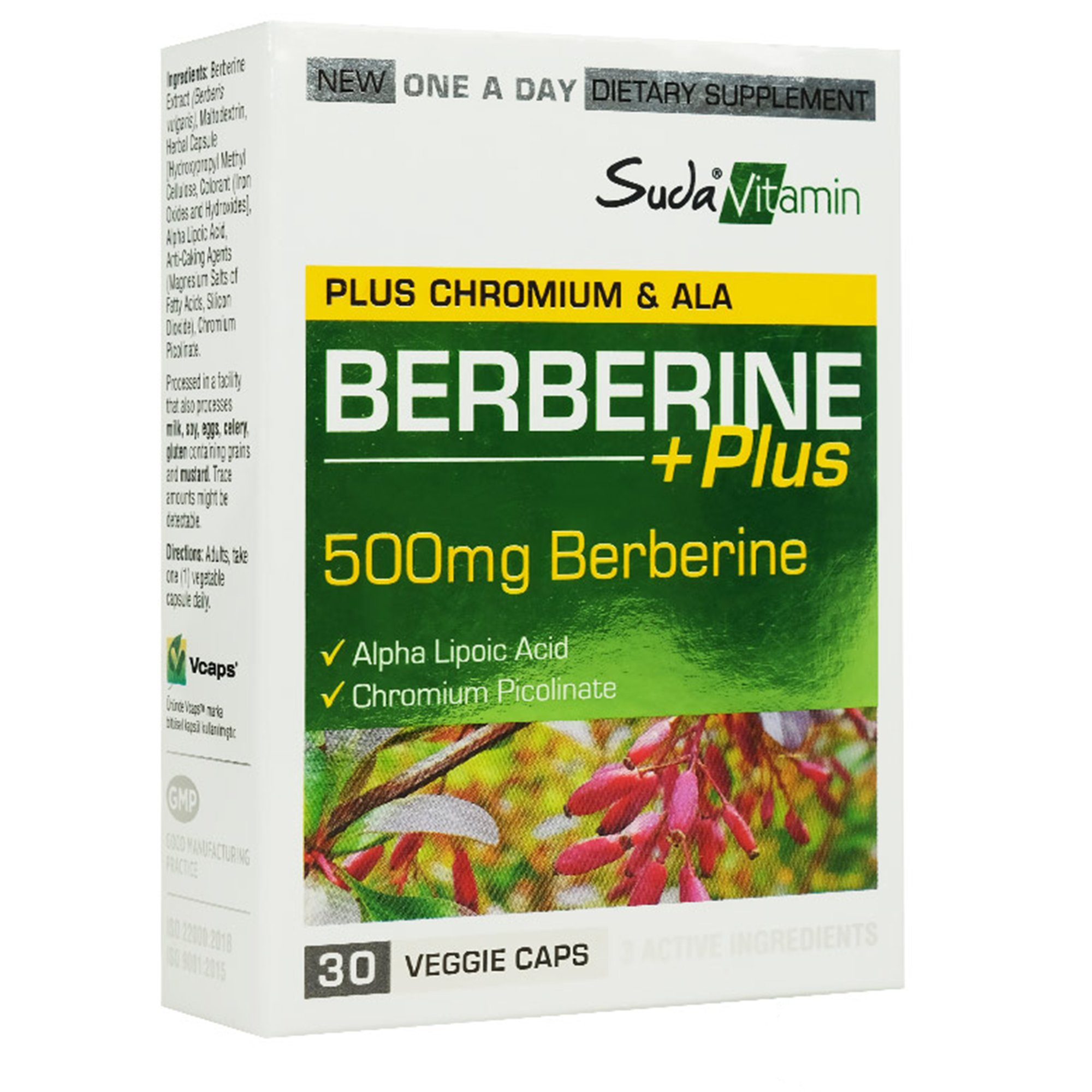 Suda Vitamin Berberine Plus 30 Kapsül