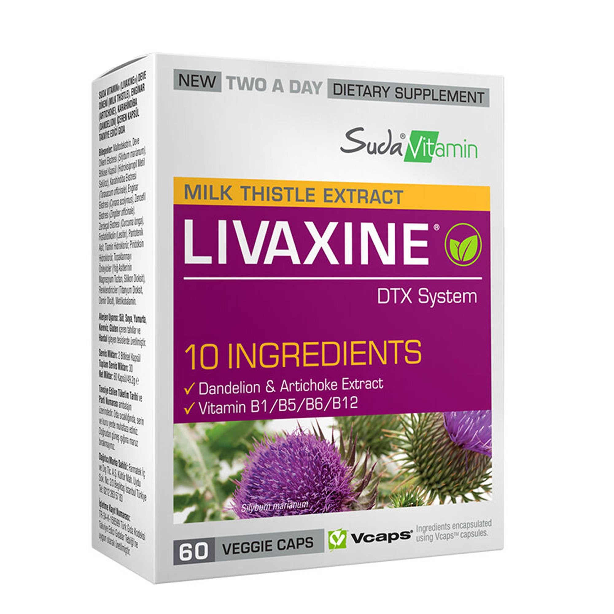 Suda Vitamin Livaxine 60 Kapsül