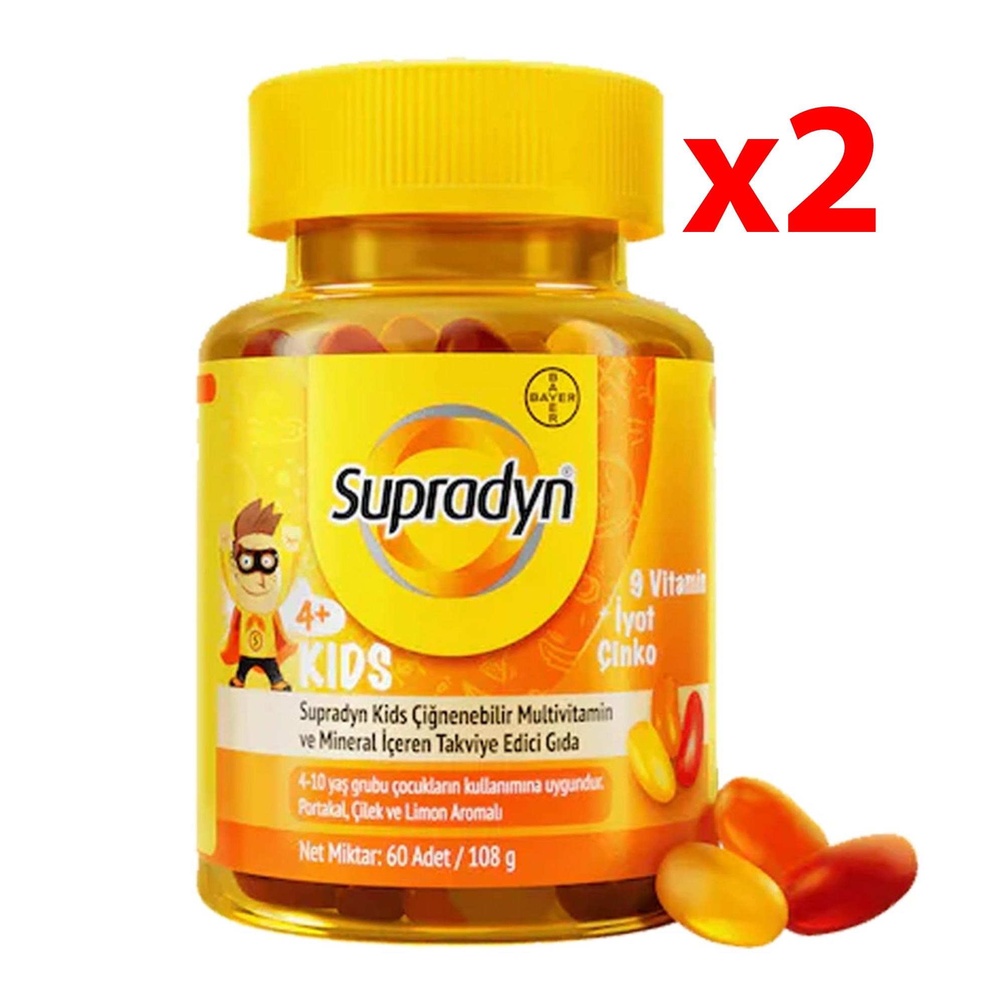 Supradyn Kids Multivitamin 60 Tablet 2li