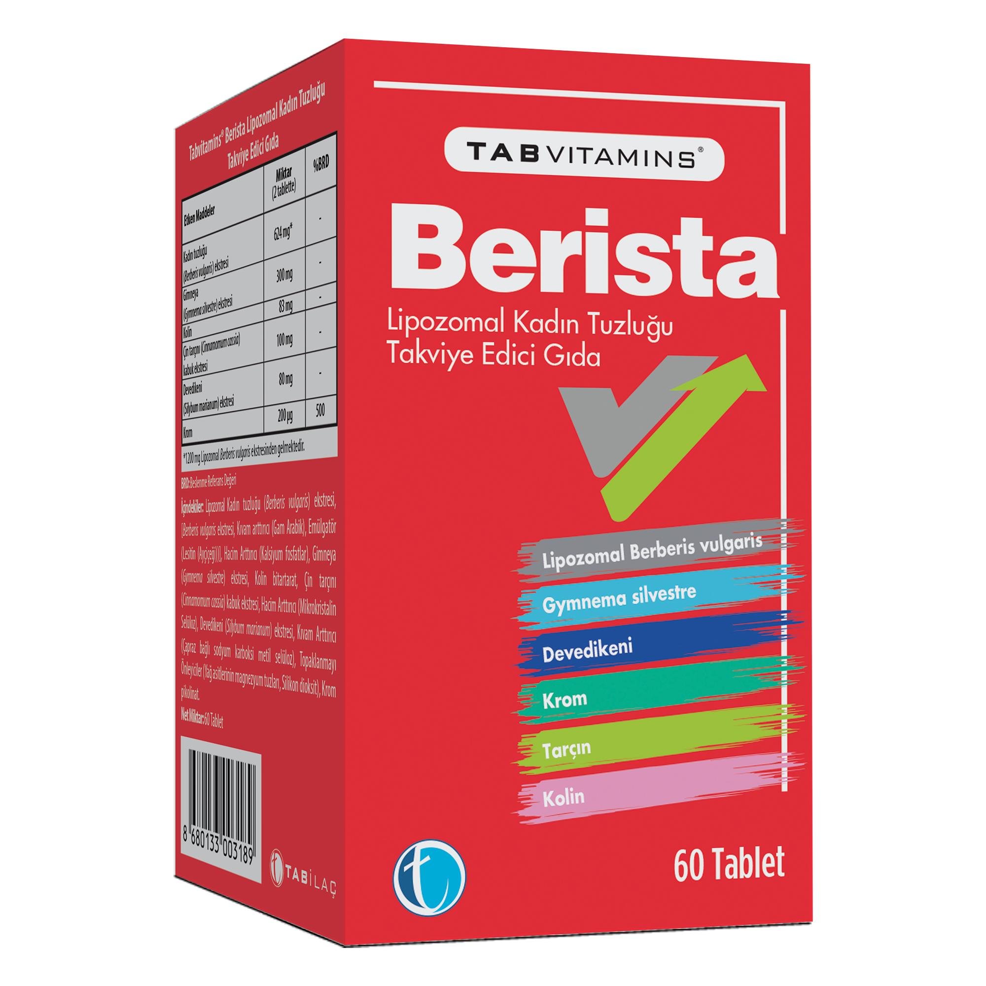 Tabvitamins Berista 60 Tablet