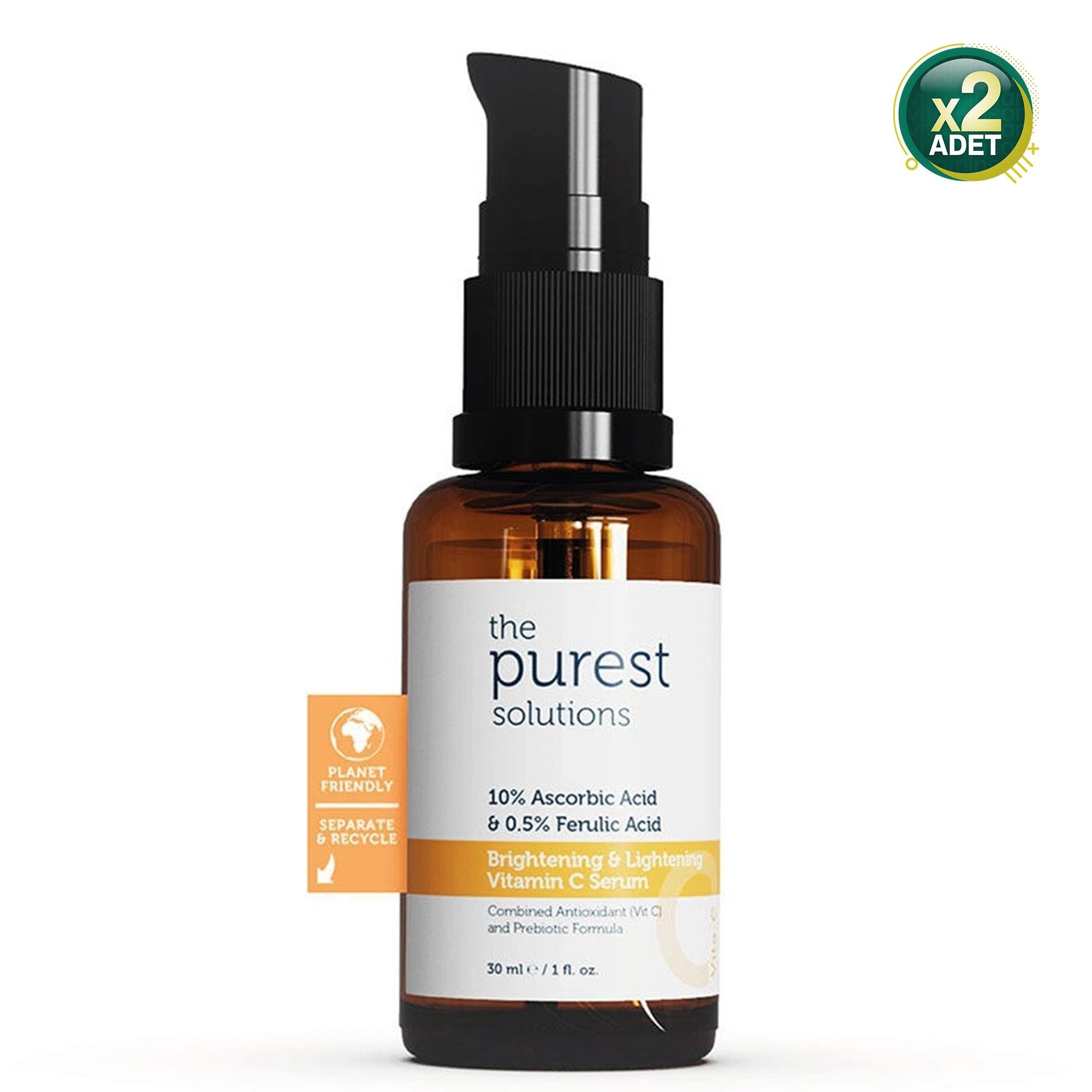 The Purest Solutions Brightening + Lightening Vitamin C Serum 30 ml 2 Adet