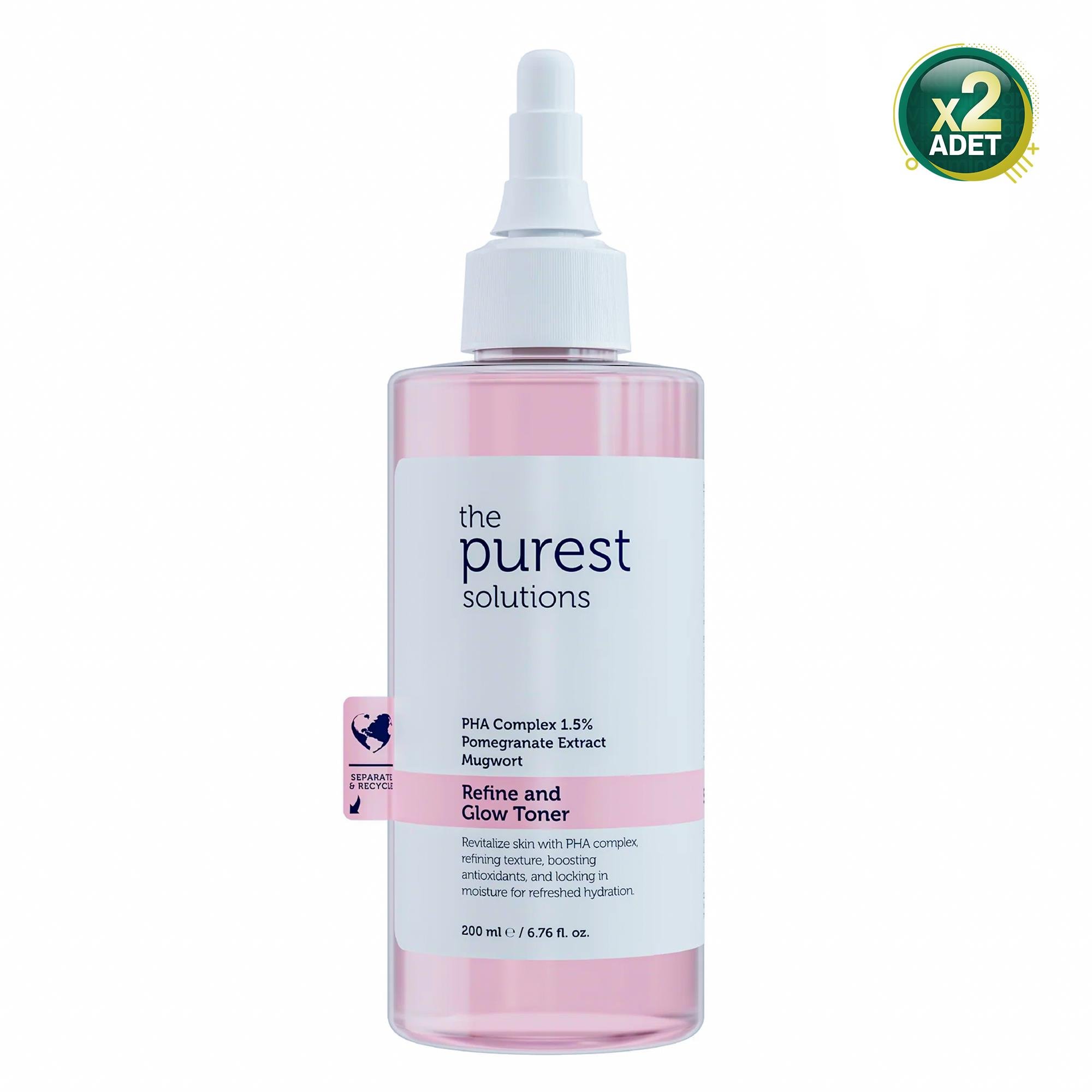 The Purest Solutions PHA Arındırıcı ve Aydınlatıcı Tonik 200 ml 2 Adet