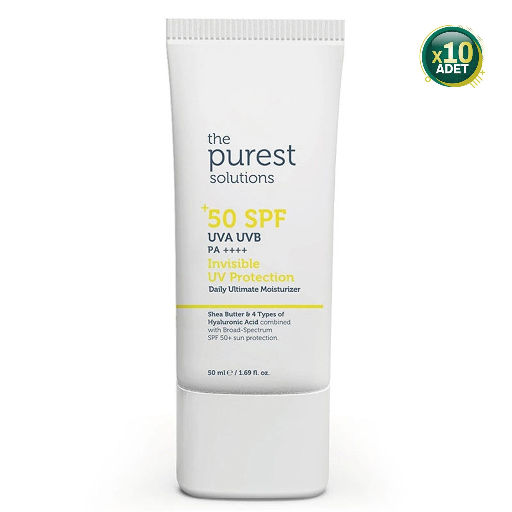 The Purest Solutions Spf50+ Invisible UV Protectin Cream 50 ml 10'lu