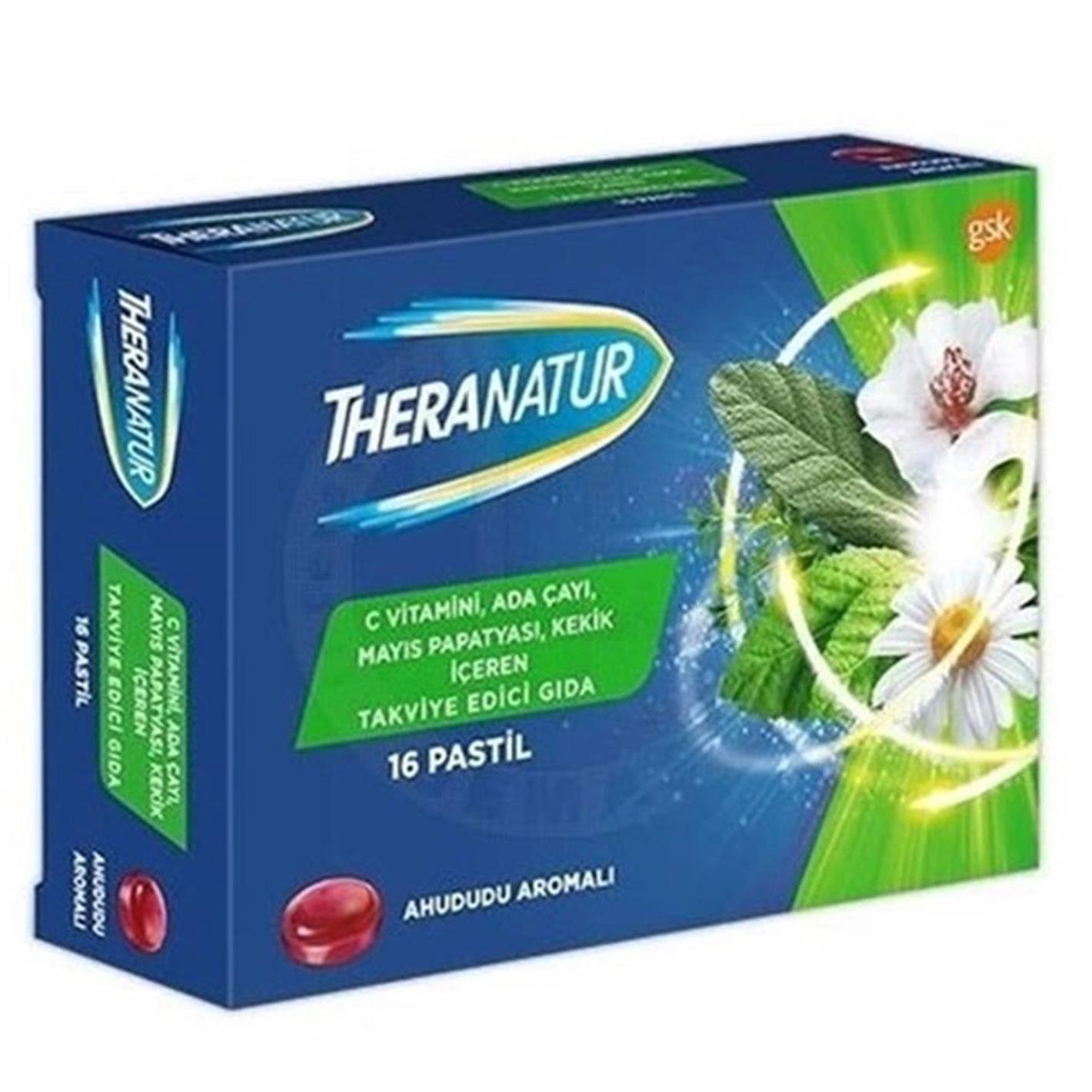 Theranatur Ahududu Aromalı Pastil 16 Adet