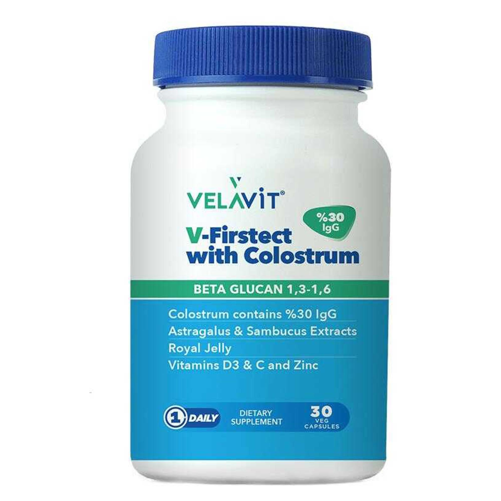 Velavit V-Firstect With Colostrum 30 Kapsül