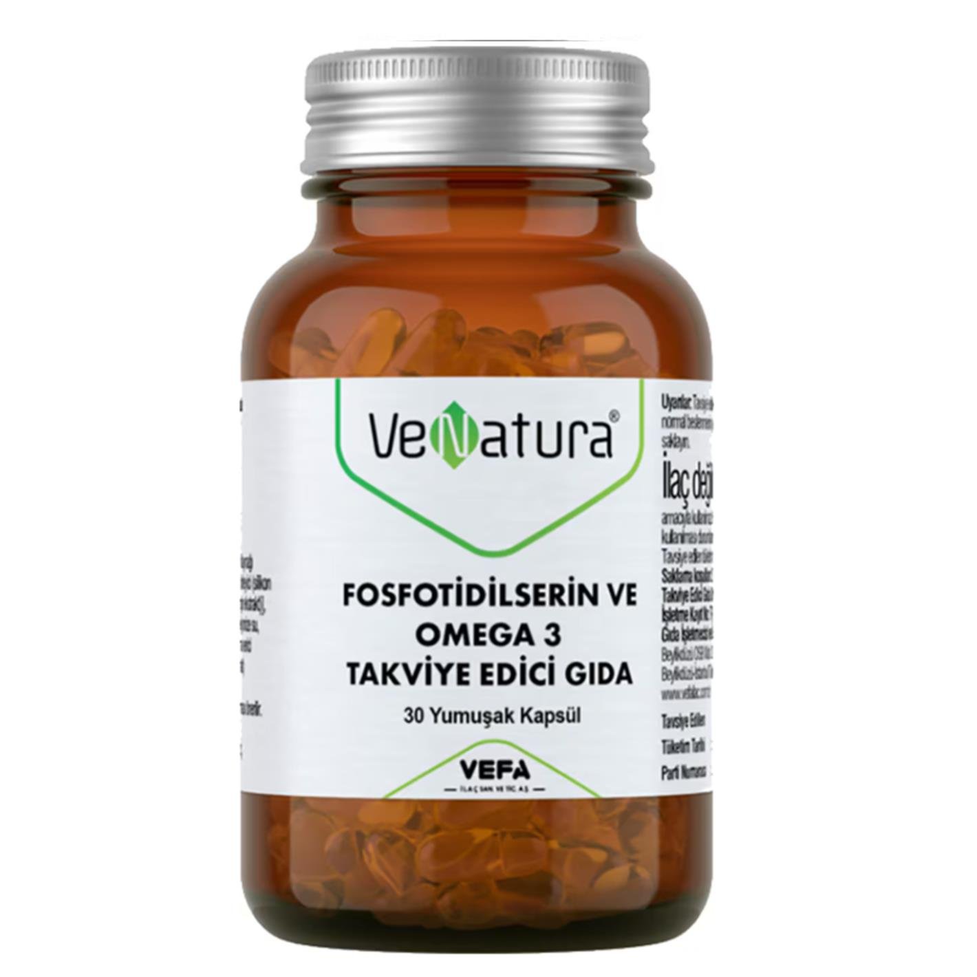 Venatura Fosfotidilserin ve Omega 3 30 Kapsül