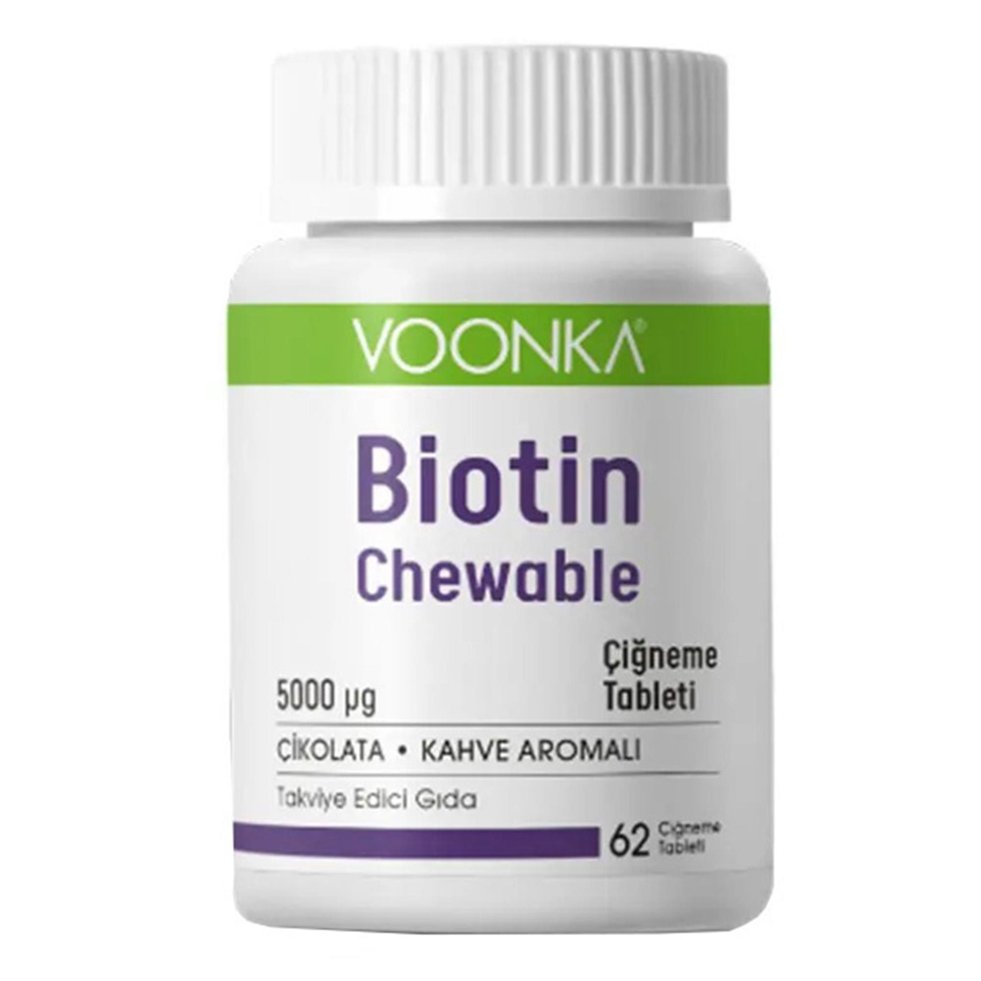 Vonka Voonka Biotin Chewable 5000 Mcg 62 Tablet