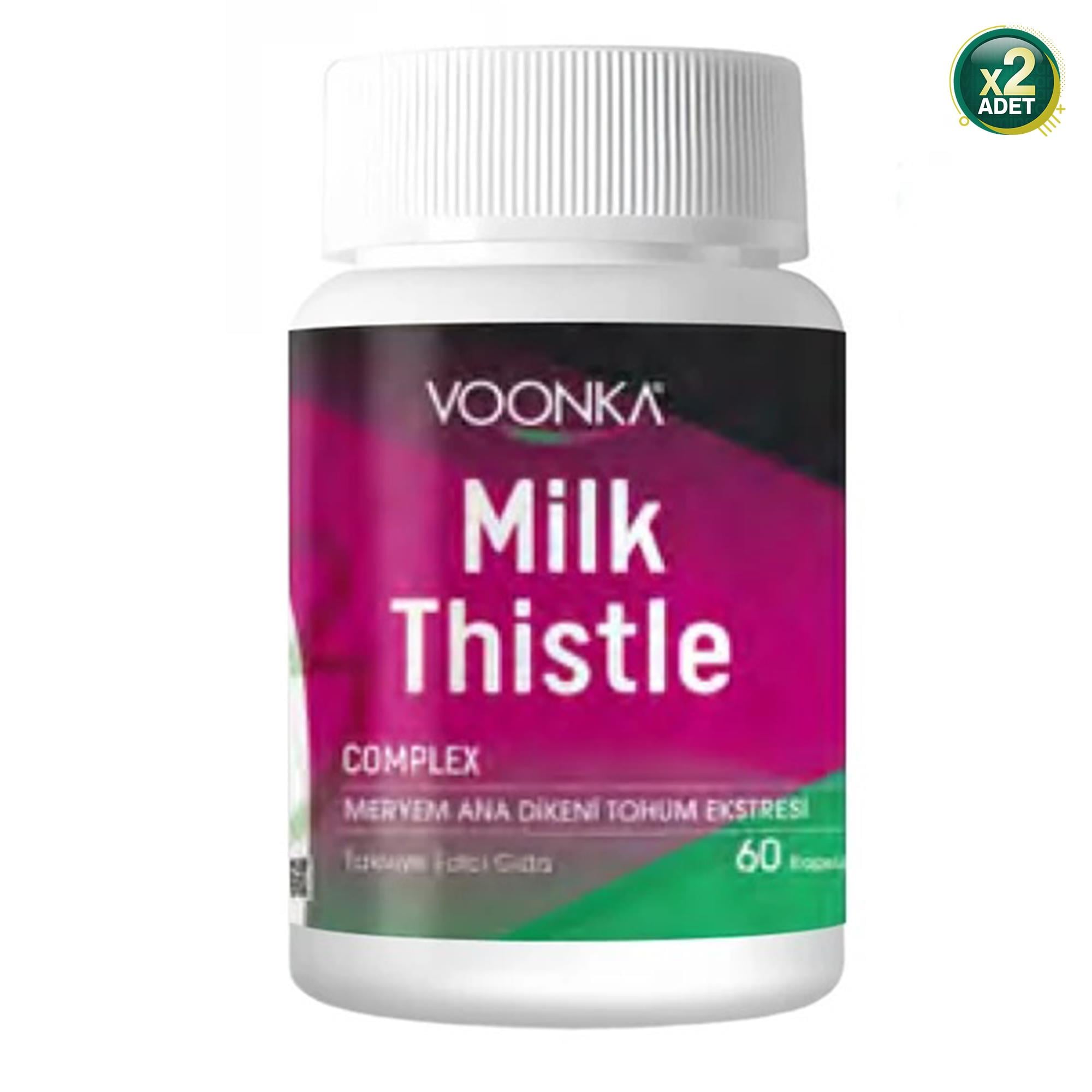 Voonka Milk Thistle 60 Kapsül 2 Adet