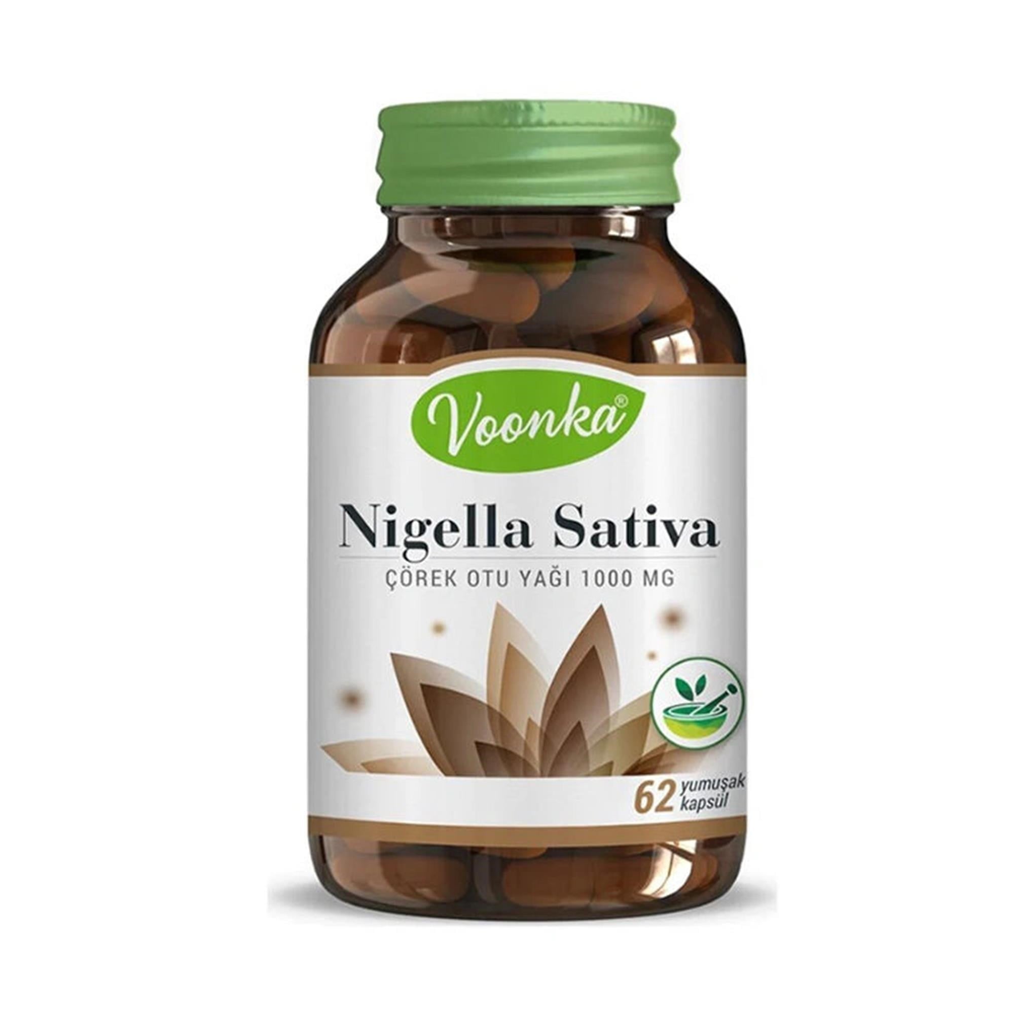 Vonka Voonka Nigella Sativa Çörek Otu Yağı 1000 Mg 60 Kapsül - Dezenfektan Hediyeli (%72 Alkol)