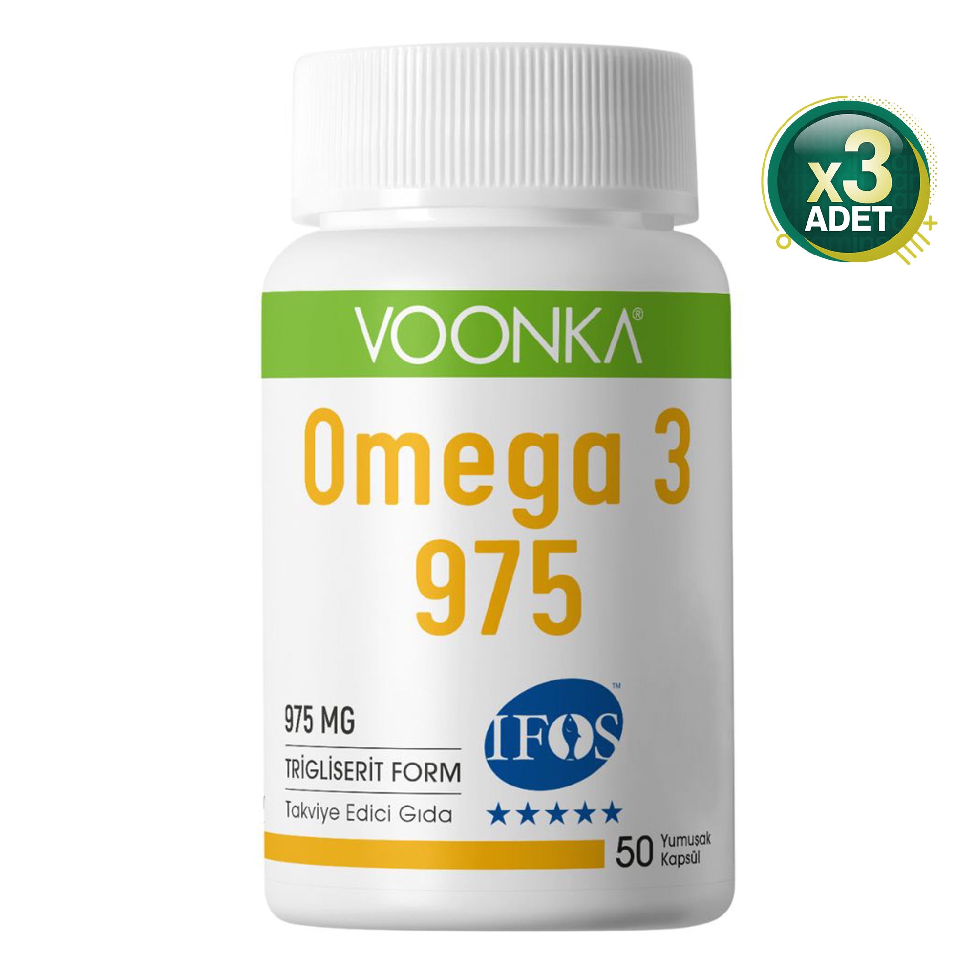 Vonka Voonka Omega 3 975 Mg 50 Yumuşak Kapsül - 3 Adet (150 Kapsül)