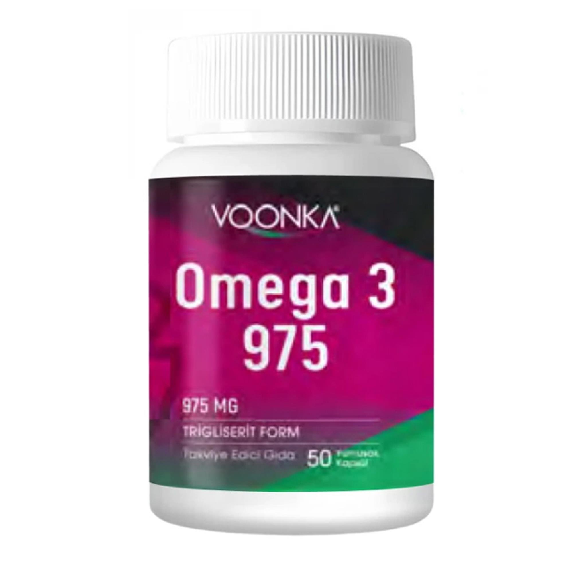 Voonka Omega 3 975 Takviye Edici Gıda 50 Yumuşak Kapsül