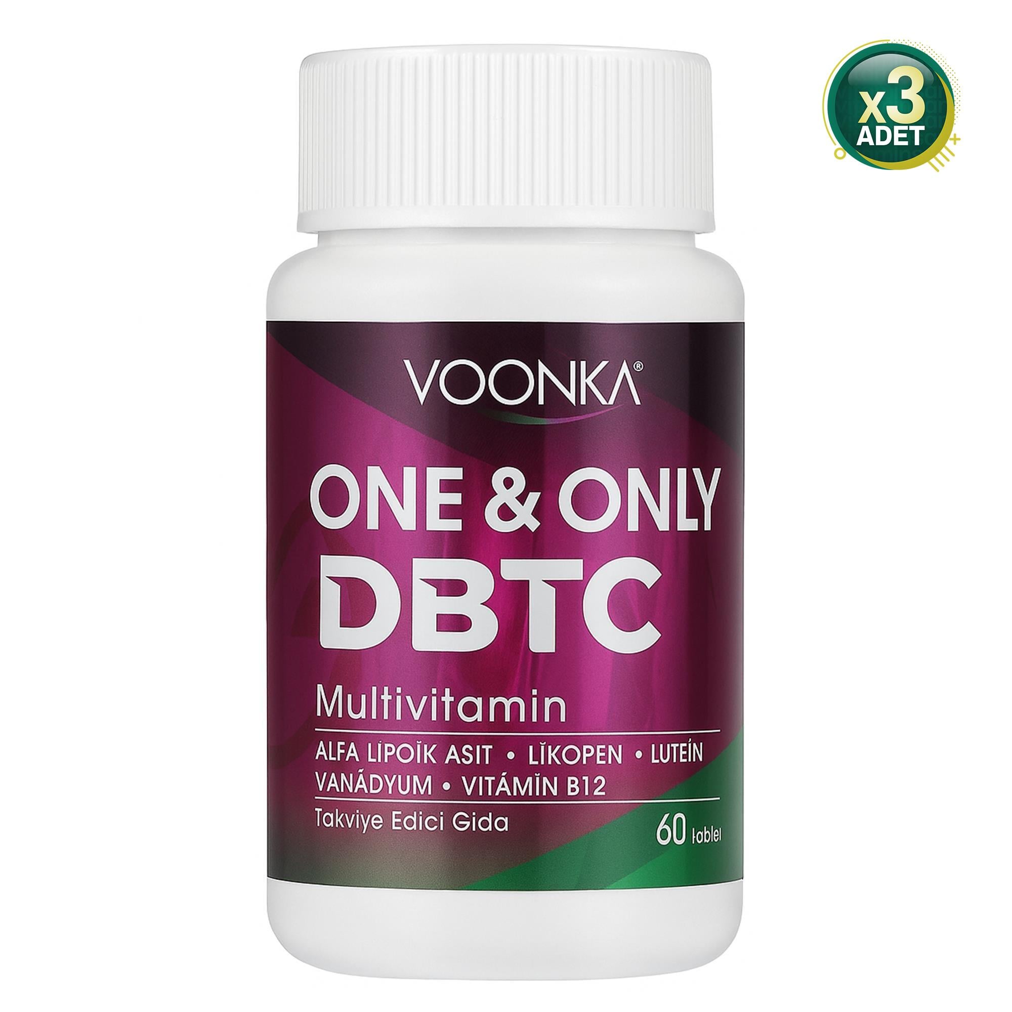 Voonka One Only DBTC 62 Tablet 3 Adet