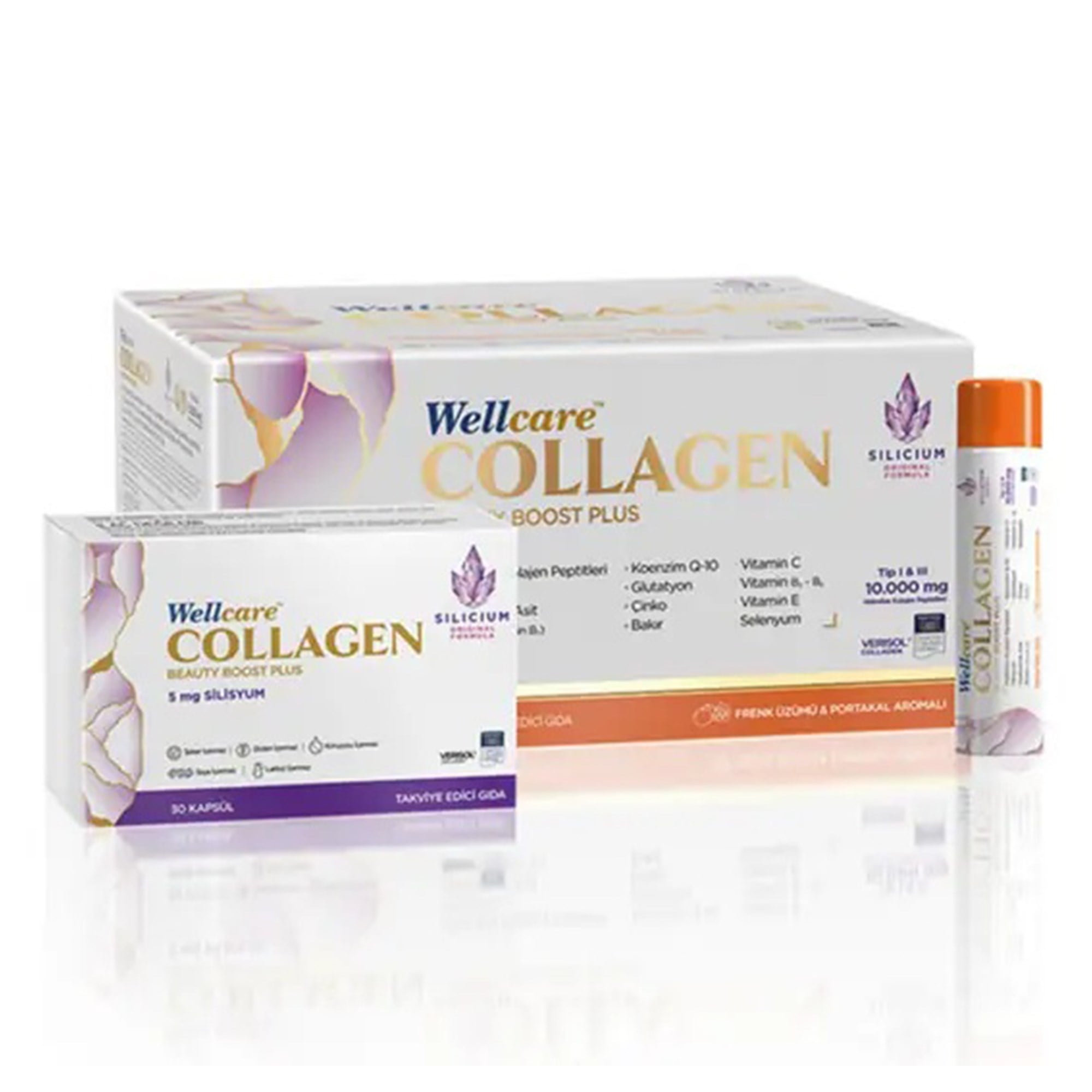 Wellcare Collagen Beauty Boost Plus 10.000 mg Likit 30 Tüp 30 Kapsül