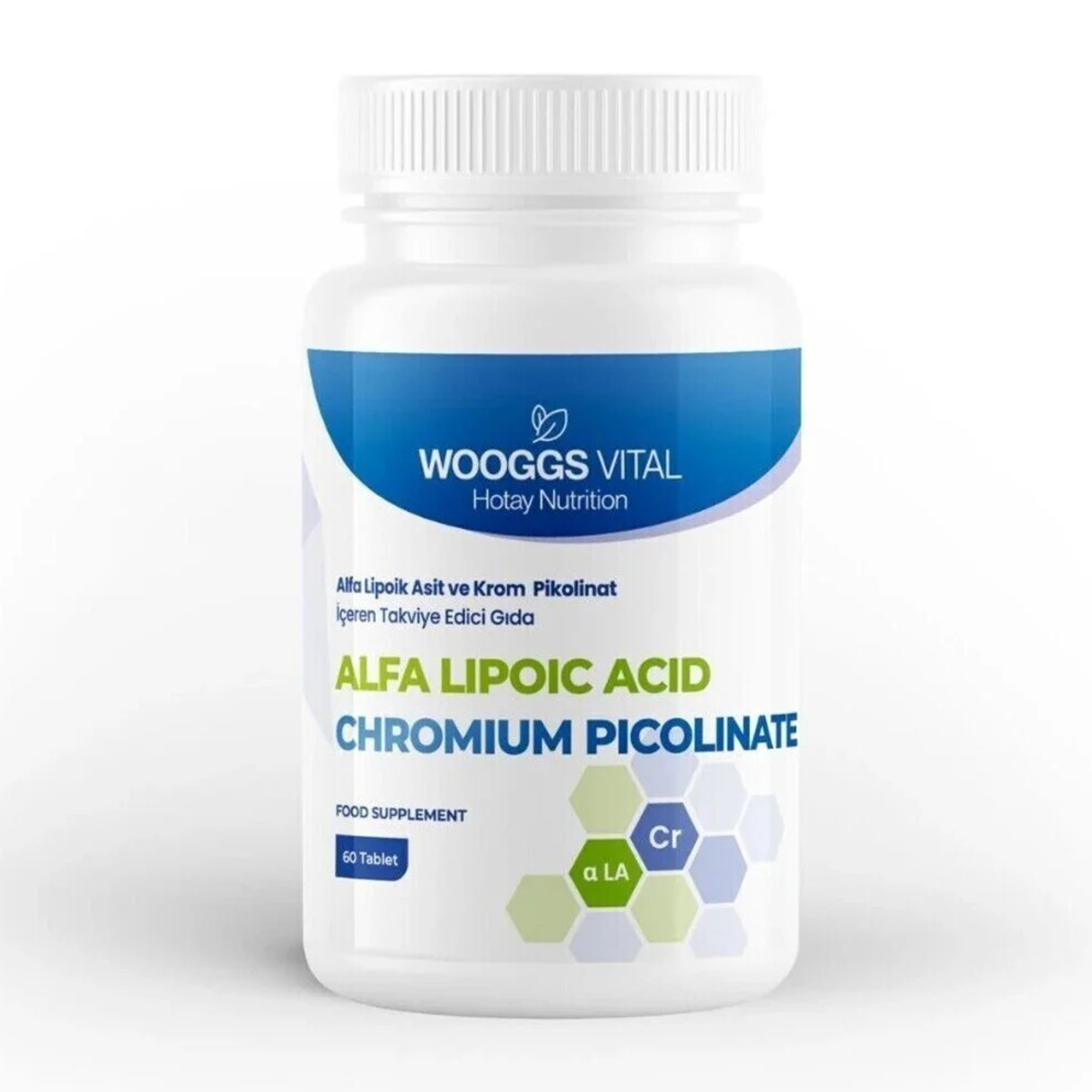 Wooggs Vital Alfa Lipoic Asit ve Chromium Picolinate Iteg 60 Tablet