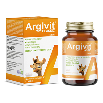 Argivit Classic 30 Tablet Fosfotidilserin ve L-Arginin İçeren Takviye Edici Gıda