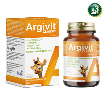 Argivit Classic Multivitamin 30 Tablet, 3 Adet