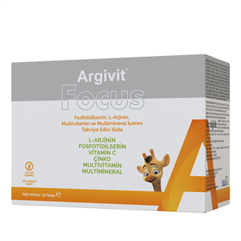 Argivit Focus L Arjinin, Fosfotidilserin, Multivitamin ve Multimineral 30 Saşe (2 paketi)