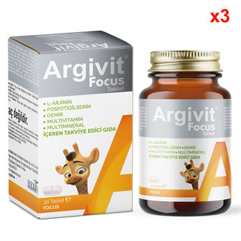 Argivit Focus 30 Tablet 3 Pieces - YOK