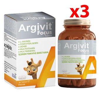 Argivit Focus 30 Tablet 3 Pieces - YOK