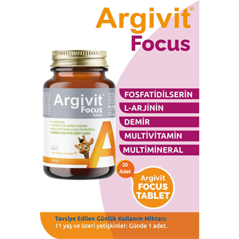 Argivit Focus Tablet 30 Tablet - İlaç Kutusu Hediyeli