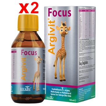 Argivit Focus Şurup 2li Avantajlı Paket 150 ml Zihin Gelişimi İçin Özel Formül