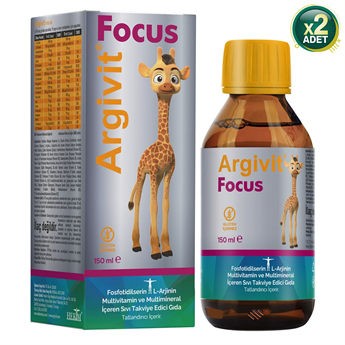 Argivit Focus Şurup 2li Avantajlı Paket 150 ml Zihin Gelişimi İçin Özel Formül