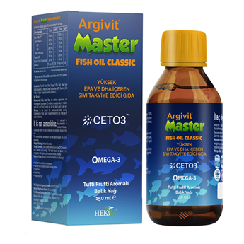 Argivit Master Fish Oil Classic Balık Yağı 150 ml - İlaç Kutusu Hediyeli