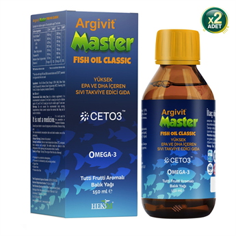 Argivit Master Fish Oil-Balık Yağı 150ml 2 Adet