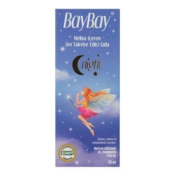 BAYBAY Night Damla Melisa İçeren Takviye Edici Gıda 50 ml