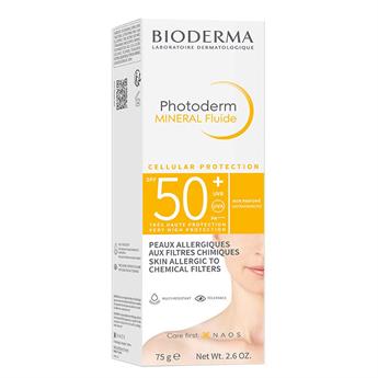 Bioderma Photoderm Mineral Fluide 50+ Faktör Yaşlanma Karşıtı Atopik-Hassas Ciltler İçin Renksiz Güneş Koruyucu Krem 75 gr