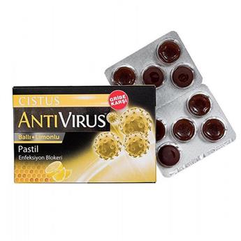 CISTUS Antivirus Ballı Limonlu Pastil 10 Adet - (SKT: 07/2026)