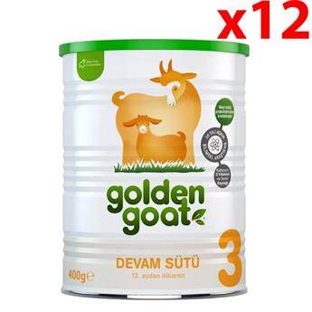 Golden Goat 3 Keçi Sütlü Devam Sütü 400 gr 1+ Yaş 12 Adet