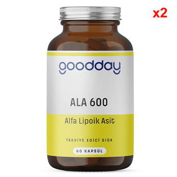 Goodday Alfa Lipoik Asit ALA600, 60 Kapsül, 2 Adet