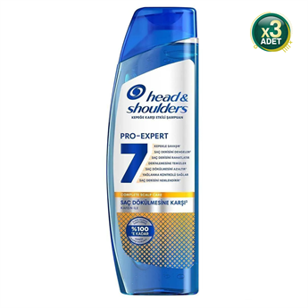 Head&Shoulders Kepek Karşıtı Pro-Expert 7 Dökülme Savunması Kafeinli 300Ml Şampuan - 3 Adet