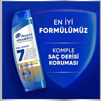 Head&Shoulders Kepek Karşıtı Pro-Expert 7 Dökülme Savunması Kafeinli 300Ml Şampuan - 3 Adet