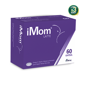 iMom Latte Omega 3 Takviye Edici Gıda 60 Kapsül 3 Adet