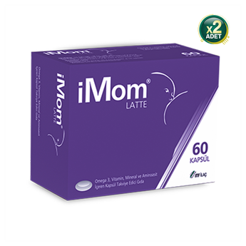 iMom Latte Omega 3 Takviye Edici Gıda 60 Kapsül 2 Adet